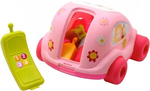 Игры и игрушки: Сортер-машинка Cotoons (розовая) Smoby Toys