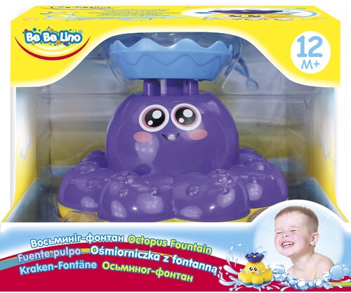 Іграшки для ванни: Восьминіг-фонтан, іграшка для купання (фіолетовий), BeBeLino, фіолетовий