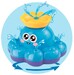 Осьминог-фонтан, игрушка для купания (голубой), BeBeLino, синий дополнительное фото 1.