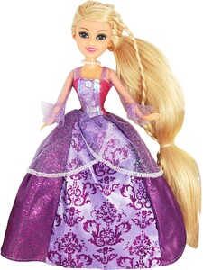 Игры и игрушки: Принцесса Рапунцель (25 см) в лиловом платье с длинным рукавом