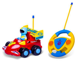 Ігри та іграшки: Моя перша гоночна машина на Р / У (червона), BeBeLino, красн