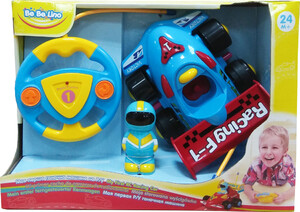 Ігри та іграшки: Моя перша гоночна машина на Р / У (синя), BeBeLino, синій