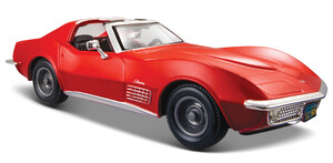 Модель автомобиля Chevrolet Corvette 1970 (красный), 1:24