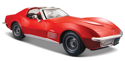 Машинки: Модель автомобиля Chevrolet Corvette 1970 (красный), 1:24