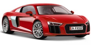 Модель автомобиля Audi R8 V10 Plus (красный), 1:24
