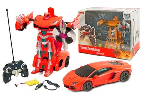 Игры и игрушки: Автомобиль-трансформер на радиоуправлении Lamborghini LP700, 1:14