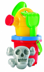 Развивающие игрушки: Набор для игры с песком Моряк Череп (5 аксессуаров) Ecoiffier