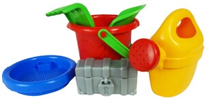 Развивающие игрушки: Набор для игры с песком Моряк, сундук (5 аксессуаров)