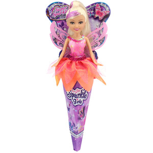 Ігри та іграшки: Лялька Чарівна фея Елла в салатово-бузковій сукні (25см), Sparkle Girls