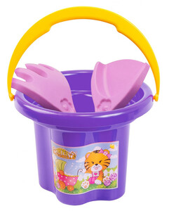 Развивающие игрушки: Набор для песка Цветочек, 3 элемента (фиолетовый)