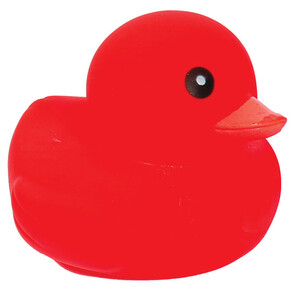 Игрушки для ванны: Игрушка резиновая Утенок (красная)