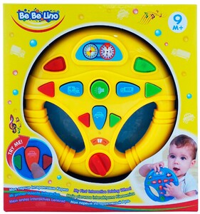 Ігри та іграшки: Моє перше інтерактивне кермо (жовте), BeBeLino
