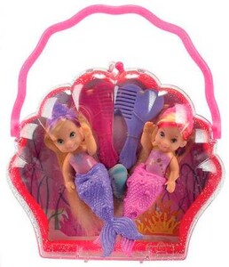 Ігри та іграшки: Ляльки Русалочки-близнюки (фіолетова і рожева) Steffi & Evi Love