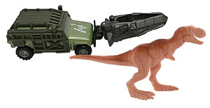 Машинки: Tyrano Hauler. Машинка-транспортер з фігуркою динозавра, Jurassic World