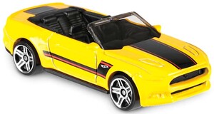 Машинки: 2015 Ford Mustang GT Convertible, автомобиль базовый Hot Wheels, Mattel