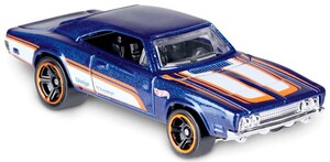 Машинки: '69 Dodge Charger 500, автомобіль базовий Hot Wheels, Mattel