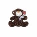 Мягкая игрушка Медведь коричневый с бантом, 25 см, GranD дополнительное фото 1.