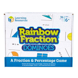 Ігри та іграшки: Настільна математична гра "Доміно: дроби" Learning Resources
