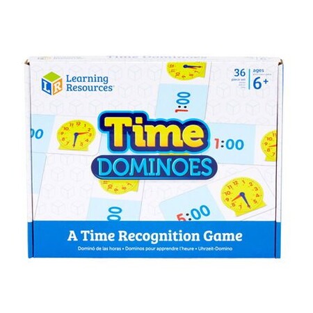 Настольные игры: Развивающая игра "Домино: изучаем время" Learning Resources