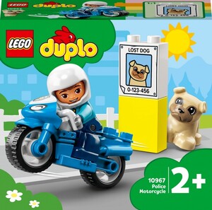 Игры и игрушки: Конструктор LEGO DUPLO Полицейский мотоцикл 10967