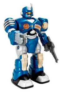 Інтерактивні іграшки та роботи: Робот Кибер-Бот (синий), Hap-p-kid