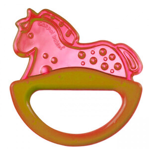 Розвивальні іграшки: Прорізувач конячка (помаранчева), Canpol babies