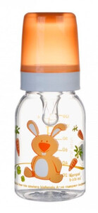 Трітановая пляшечка 120 мл (помаранчева), Canpol babies