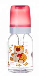 Поїльники, пляшечки, чашки: Тритановая бутылочка 120 мл (красная), Canpol babies