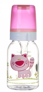 Поїльники, пляшечки, чашки: Тритановая бутылочка 120 мл (розовая), Canpol babies