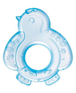 Розвивальні іграшки: Прорізувач для зубів Пінгвін (блакитний), Canpol babies