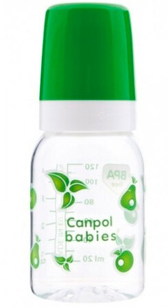 Бутылочки: Тритановая бутылочка 120 мл (зеленый), Canpol babies