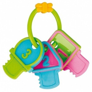 Розвивальні іграшки: Погремушка-зубогрызка Ключики (салатово-голубая), Canpol babies