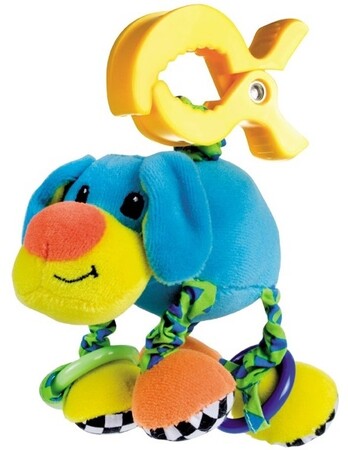 Іграшки на коляску та ліжечко: Мягкая вибрирующая игрушка-подвеска Собачка, Canpol babies