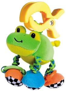 Ігри та іграшки: Мягкая вибрирующая игрушка-подвеска Лягушка, Canpol babies