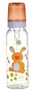 Бутылочки: Тритановая бутылочка 250 мл (зайчик), Canpol babies