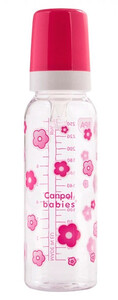Пляшечки: Тритановая бутылочка 250 мл, розовая, Canpol babies