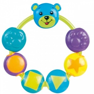 Ігри та іграшки: Погремушка Мишка с бусинками (синий), Canpol babies