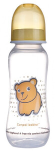 Пляшечки: Бутылка с узким горлышком, 250 мл, желтый медведь, Canpol babies