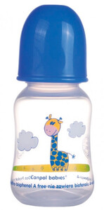 Поильники, бутылочки, чашки: Бутылочка с узким горлышком, 120 мл, синяя, Canpol babies