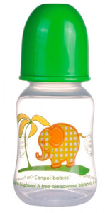 Поильники, бутылочки, чашки: Бутылочка с узким горлышком, 120 мл, салатовая, Canpol babies