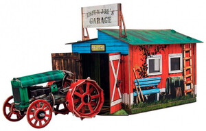 Трактор і гараж, Збірна модель з картону, Умная бумага