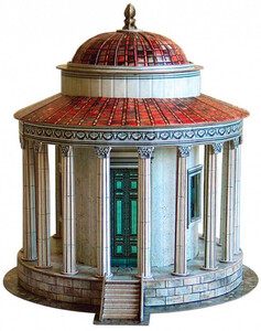 Храм Весты, Сборная модель из картона, Умная бумага
