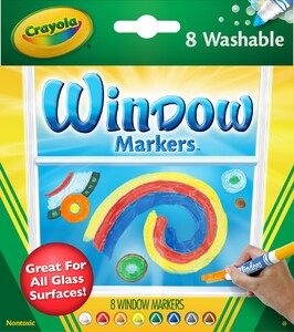 Фломастеры для рисования на стекле Crayola 8 шт (58-8165)
