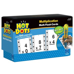 Математика и геометрия: Развивающие карточки для говорящей ручки Hot Dots®  "Умножение" Educational Insights