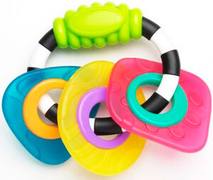 Развивающие игрушки: Прорезыватель для зубов погремушка Геометрические формы, Playgro