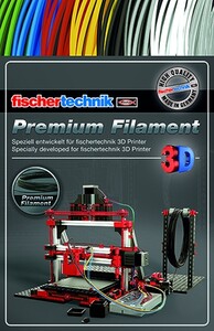 Конструктори: Нитка для 3D принтера чорна 50 м Fischertechnik