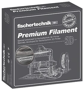 Конструктори: Нитка для 3D принтера срібна 500 м Fischertechnik