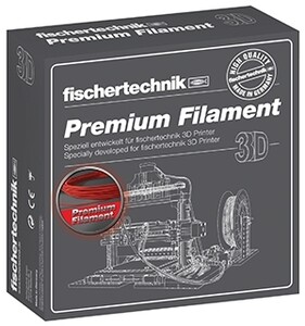 Конструктори: Нитка для 3D принтера червона 500 м Fischertechnik
