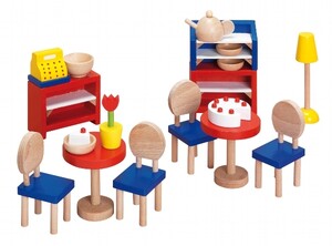 Ігри та іграшки: Набір для ляльок Меблі для бістро Goki