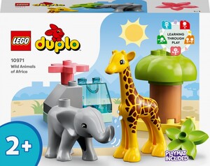 Игры и игрушки: Конструктор LEGO DUPLO Дикие животные Африки 10971